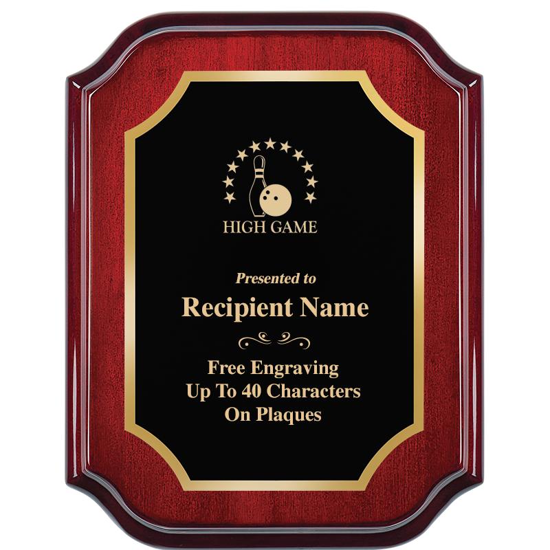 7" X 9" MAHOGANY LIFETIME PLQ