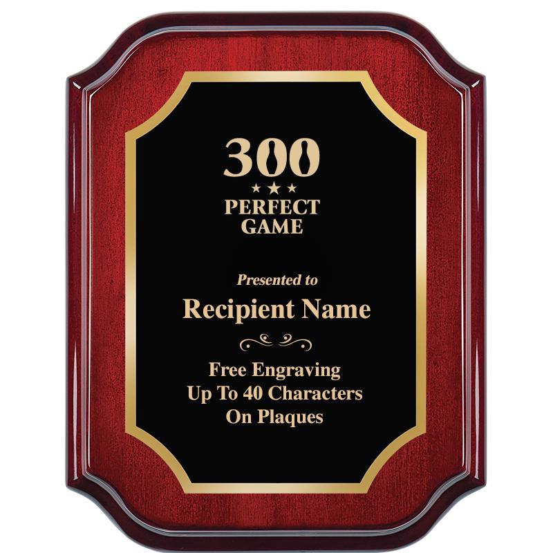 7" X 9" MAHOGANY LIFETIME PLQ