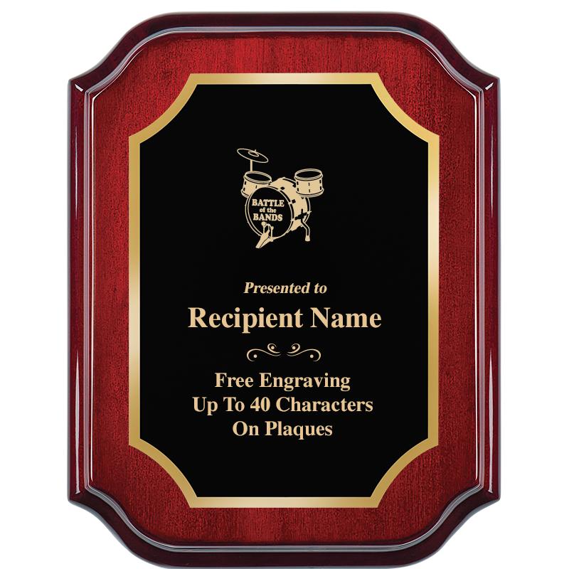 7" X 9" MAHOGANY LIFETIME PLQ