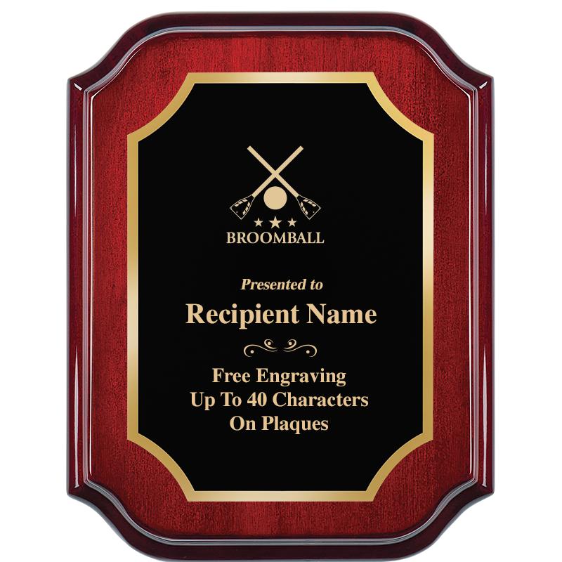 7" X 9" MAHOGANY LIFETIME PLQ