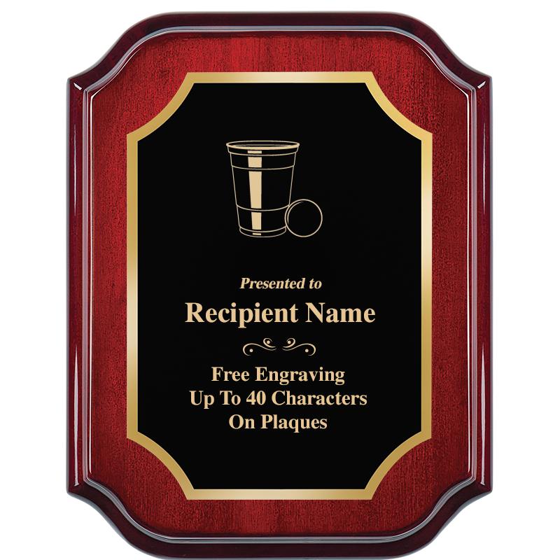 7" X 9" MAHOGANY LIFETIME PLQ