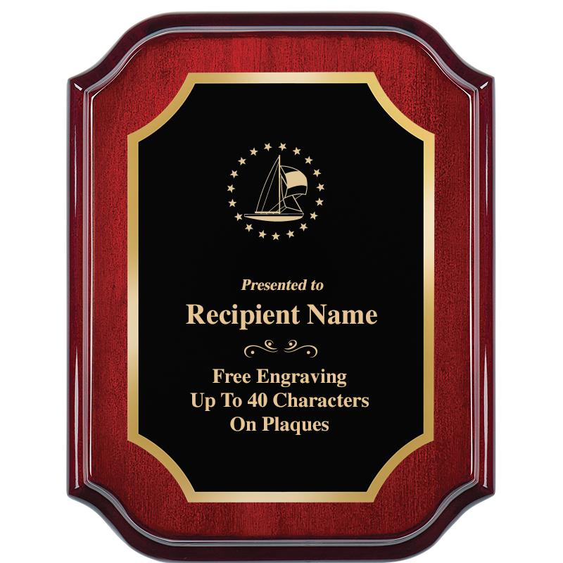 7" X 9" MAHOGANY LIFETIME PLQ