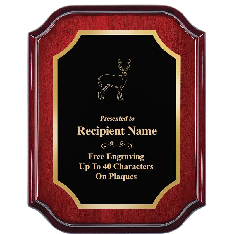 7" X 9" MAHOGANY LIFETIME PLQ