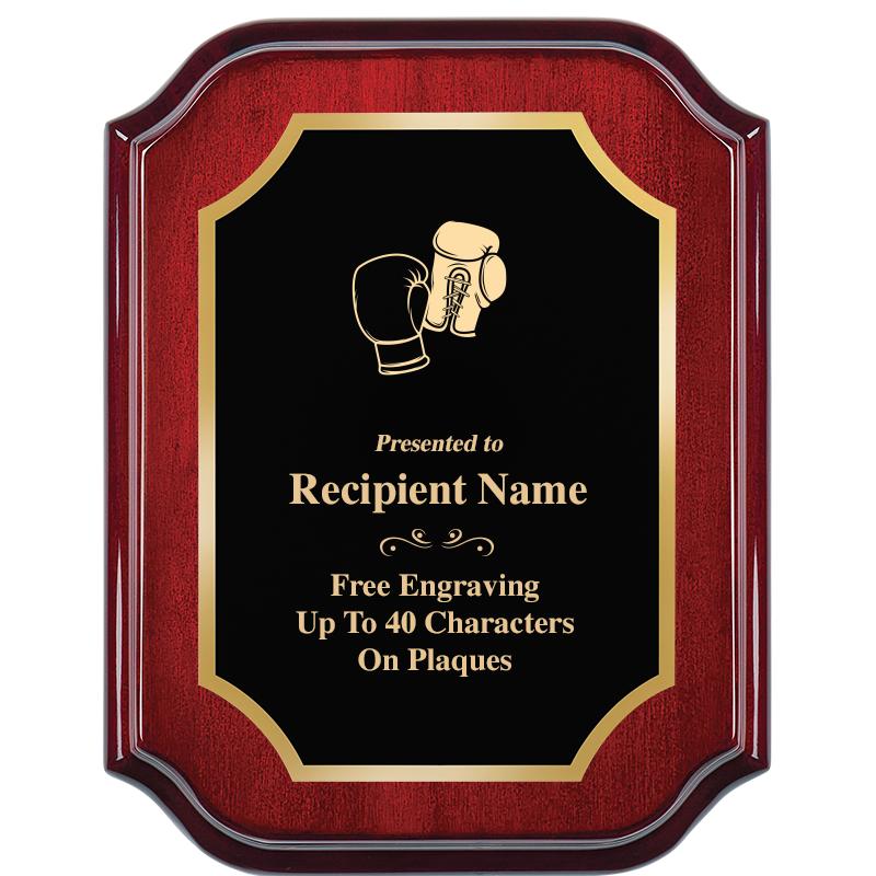 7" X 9" MAHOGANY LIFETIME PLQ