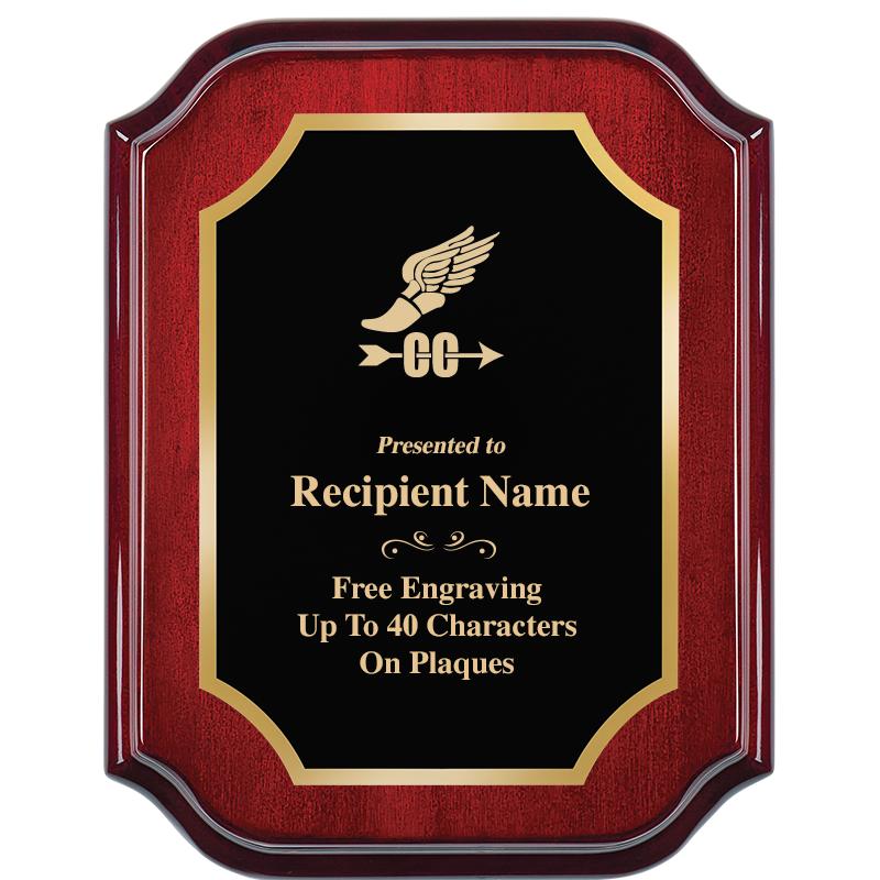 7" X 9" MAHOGANY LIFETIME PLQ