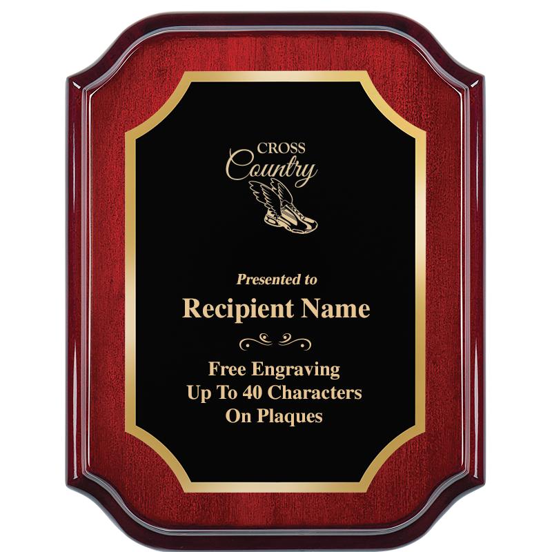 7" X 9" MAHOGANY LIFETIME PLQ