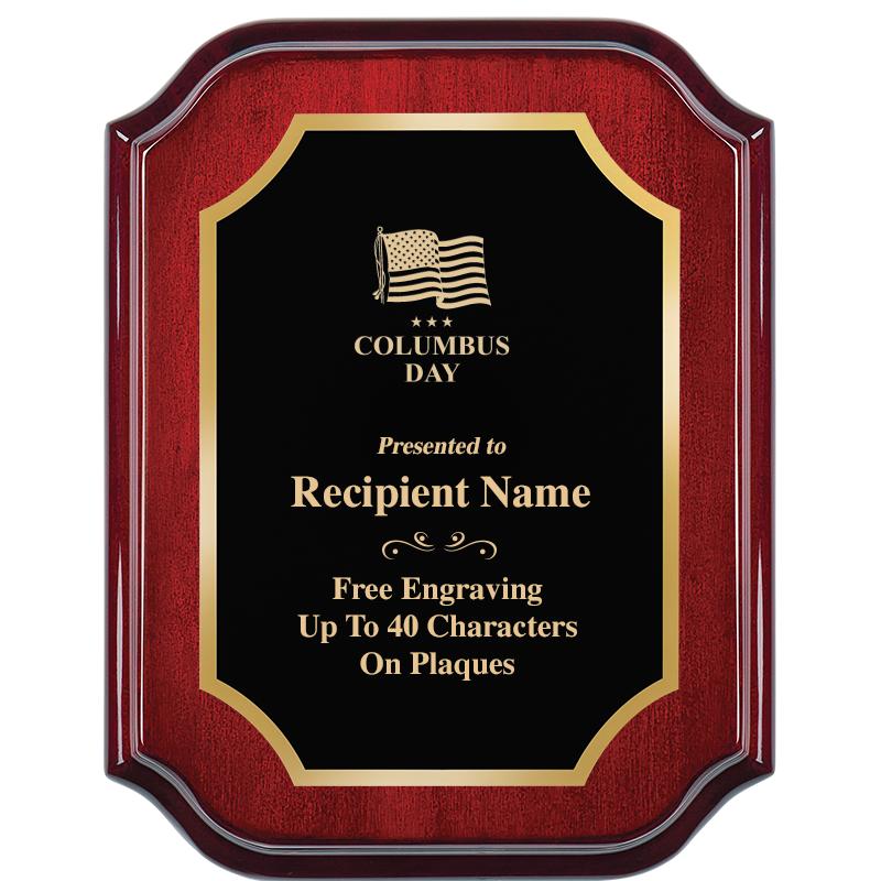 7" X 9" MAHOGANY LIFETIME PLQ