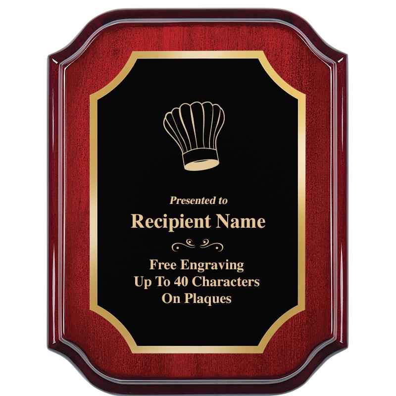 7" X 9" MAHOGANY LIFETIME PLQ