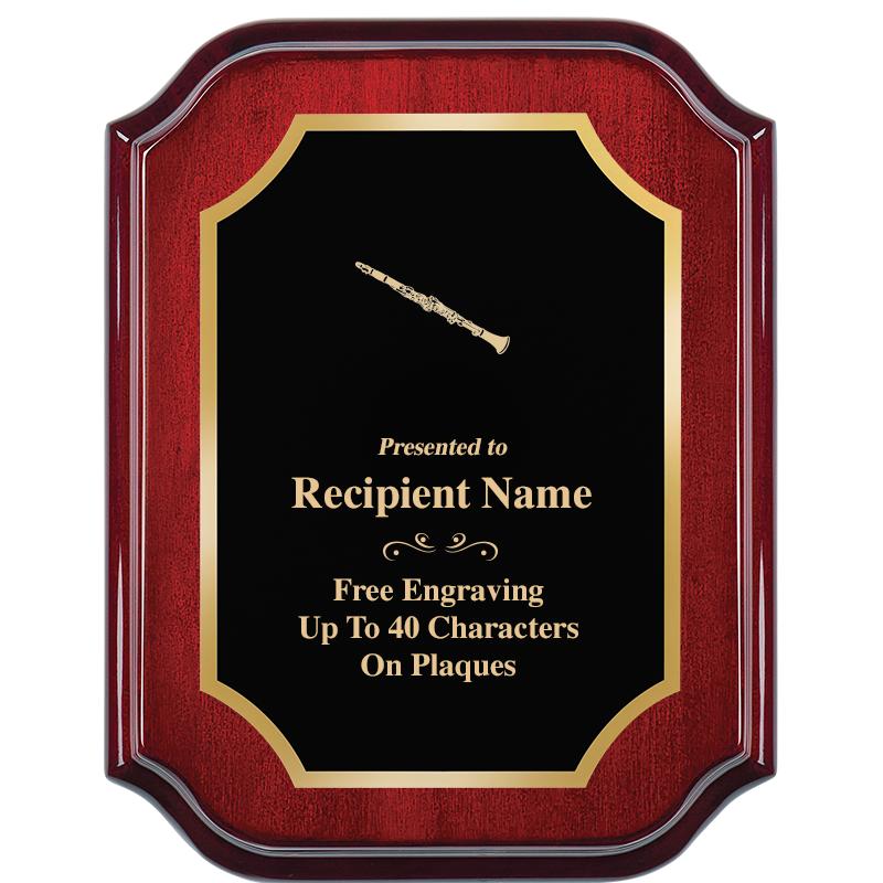 7" X 9" MAHOGANY LIFETIME PLQ