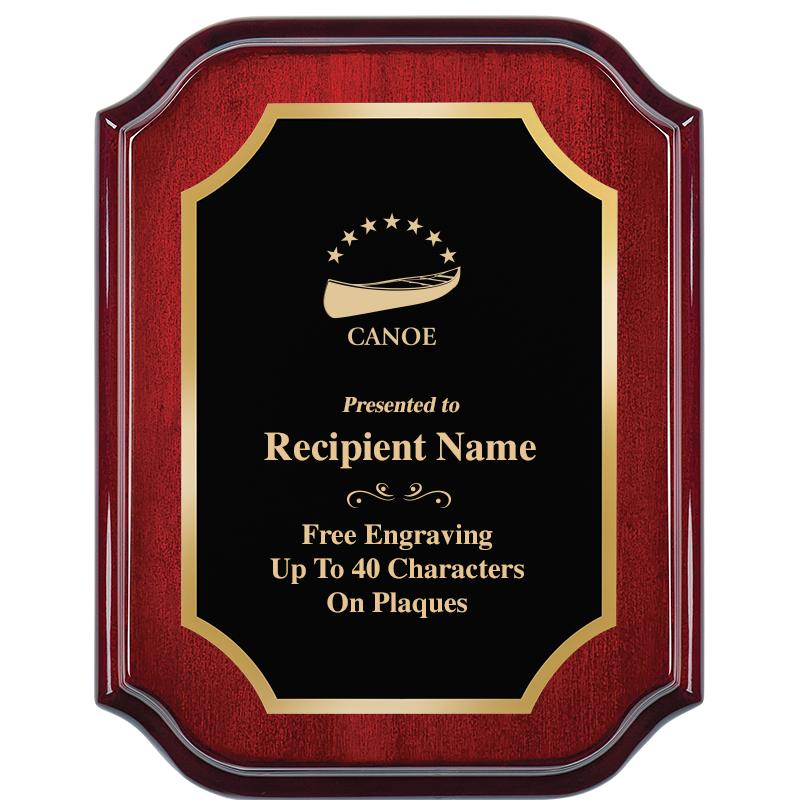 7" X 9" MAHOGANY LIFETIME PLQ