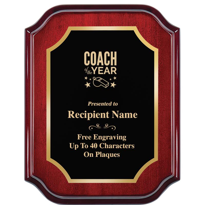 7" X 9" MAHOGANY LIFETIME PLQ