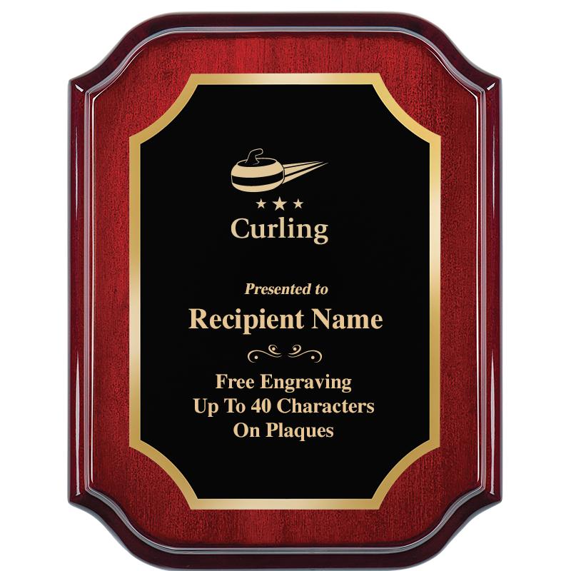 7" X 9" MAHOGANY LIFETIME PLQ