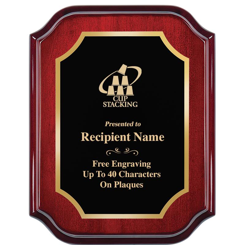 7" X 9" MAHOGANY LIFETIME PLQ