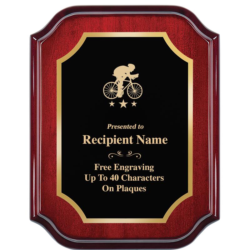 7" X 9" MAHOGANY LIFETIME PLQ