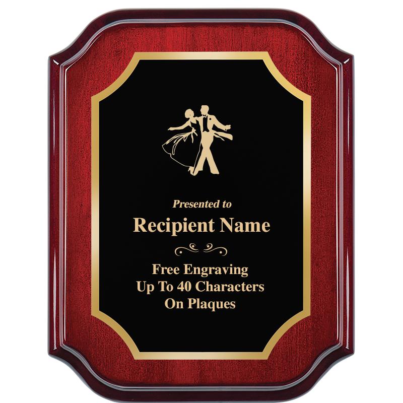 7" X 9" MAHOGANY LIFETIME PLQ