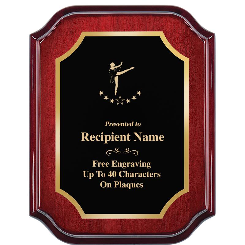 7" X 9" MAHOGANY LIFETIME PLQ