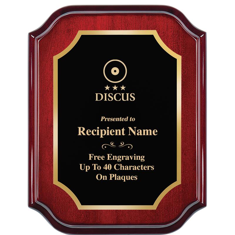 7" X 9" MAHOGANY LIFETIME PLQ