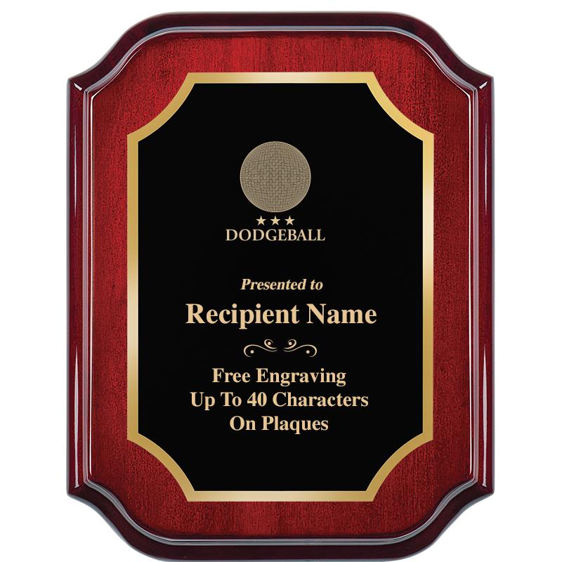 7" X 9" MAHOGANY LIFETIME PLQ