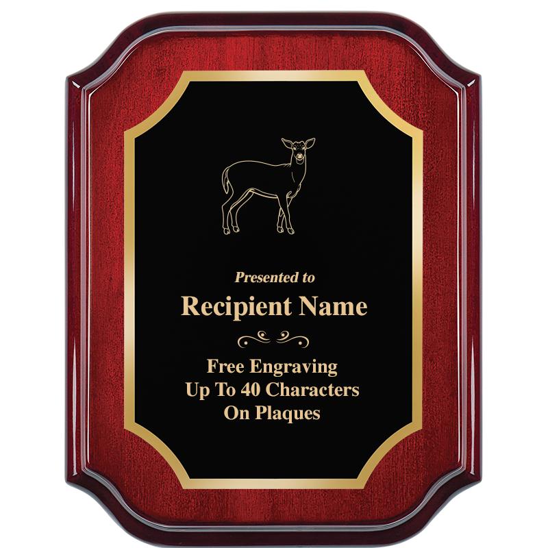 7" X 9" MAHOGANY LIFETIME PLQ