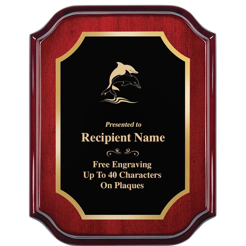 7" X 9" MAHOGANY LIFETIME PLQ