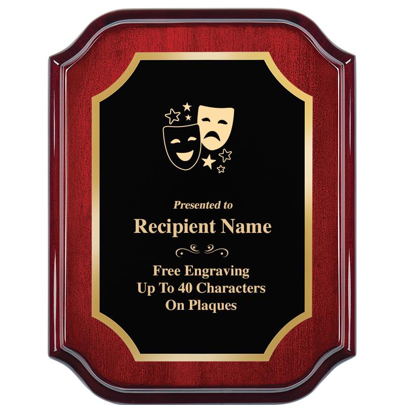 7" X 9" MAHOGANY LIFETIME PLQ