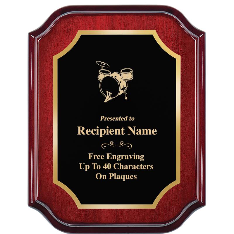 7" X 9" MAHOGANY LIFETIME PLQ