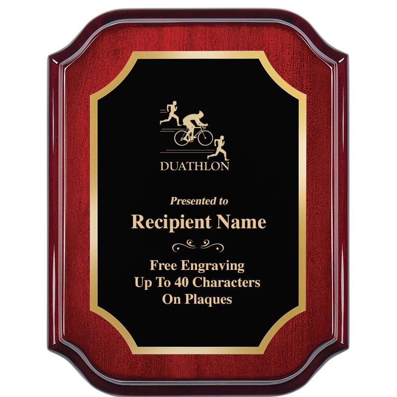 7" X 9" MAHOGANY LIFETIME PLQ