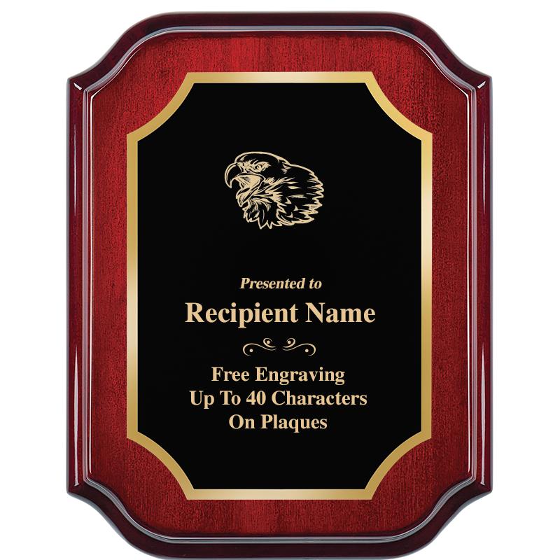 7" X 9" MAHOGANY LIFETIME PLQ