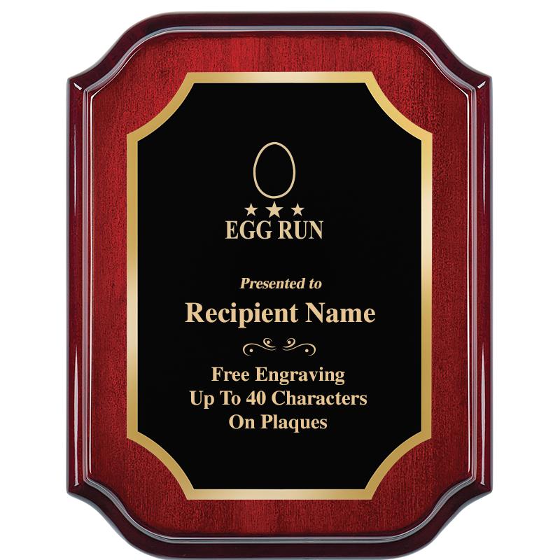 7" X 9" MAHOGANY LIFETIME PLQ