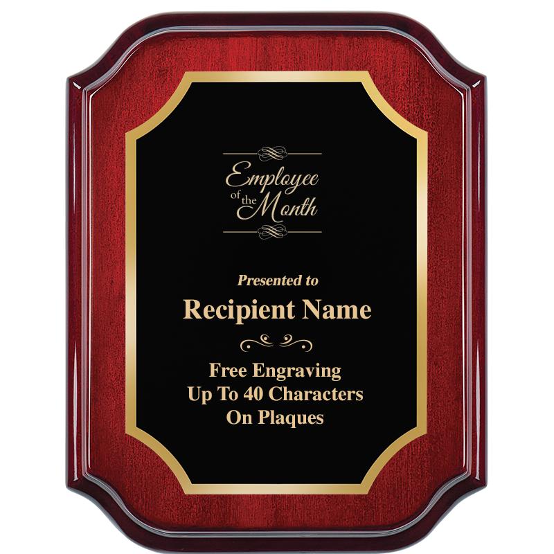 7" X 9" MAHOGANY LIFETIME PLQ