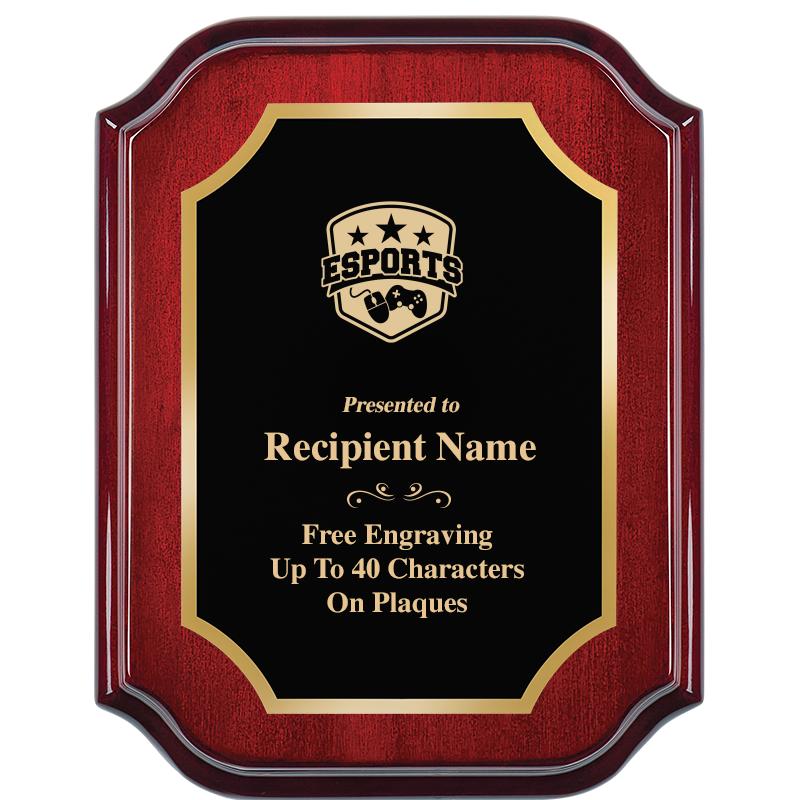 7" X 9" MAHOGANY LIFETIME PLQ