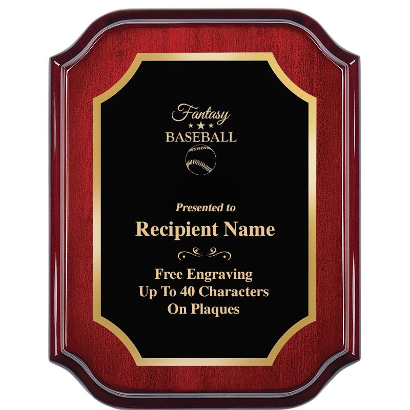 7" X 9" MAHOGANY LIFETIME PLQ