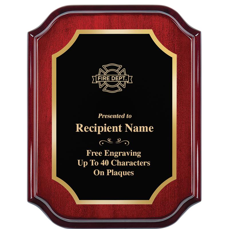 7" X 9" MAHOGANY LIFETIME PLQ