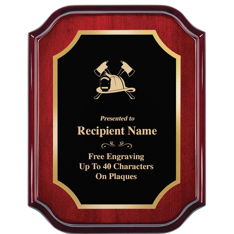 7" X 9" MAHOGANY LIFETIME PLQ