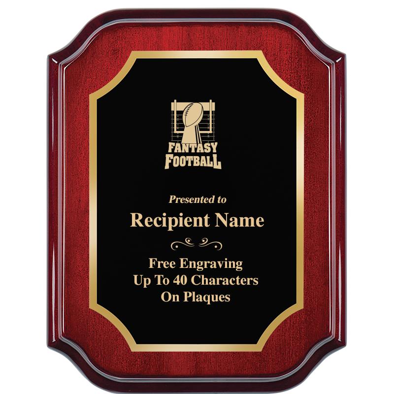 7" X 9" MAHOGANY LIFETIME PLQ