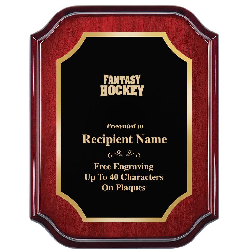 7" X 9" MAHOGANY LIFETIME PLQ