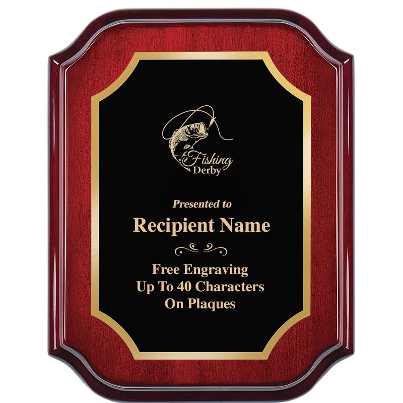 7" X 9" MAHOGANY LIFETIME PLQ