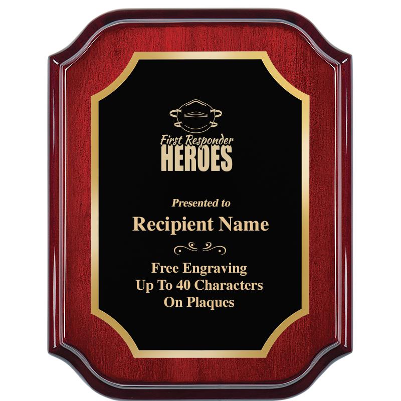 7" X 9" MAHOGANY LIFETIME PLQ