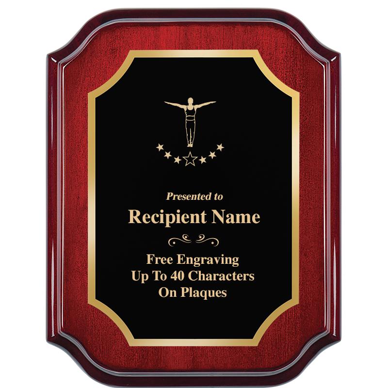 7" X 9" MAHOGANY LIFETIME PLQ