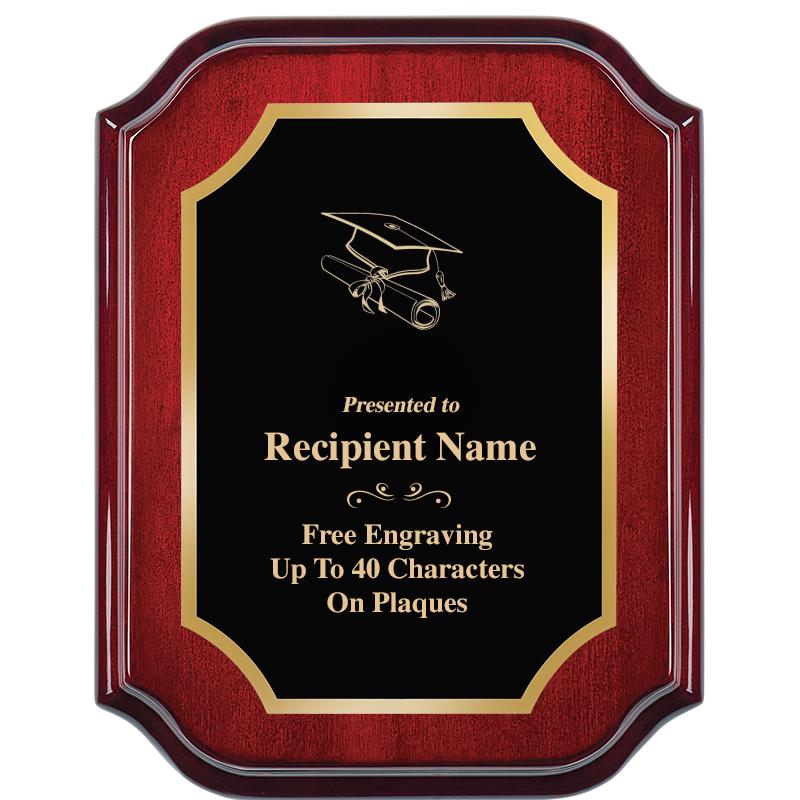 7" X 9" MAHOGANY LIFETIME PLQ