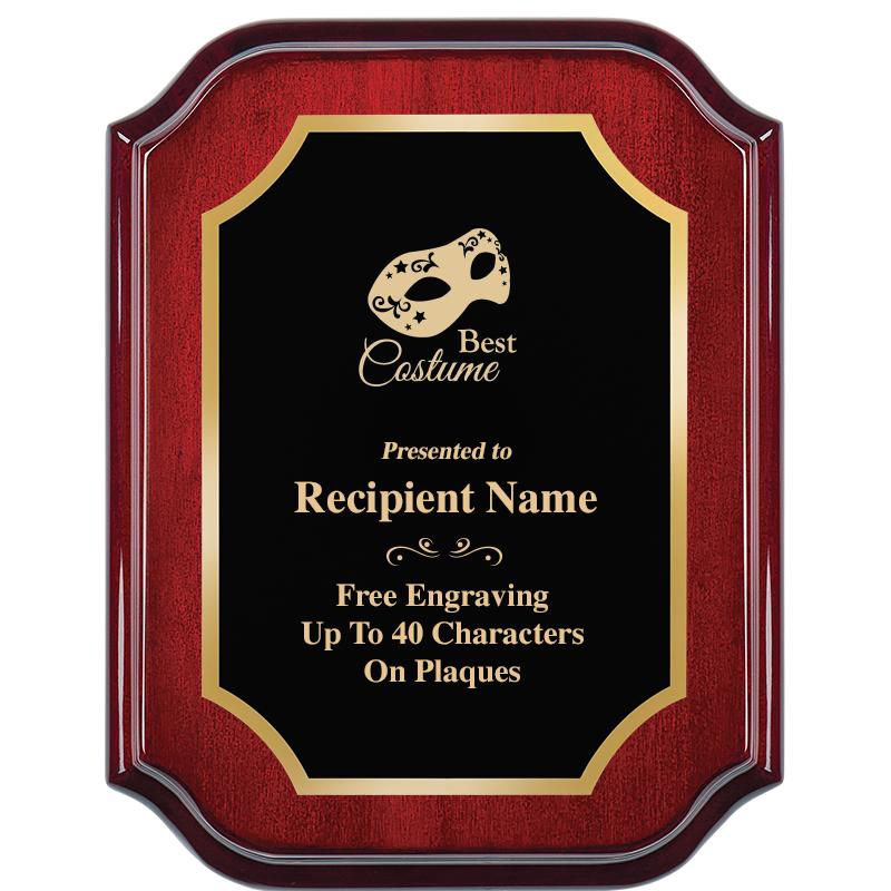 7" X 9" MAHOGANY LIFETIME PLQ