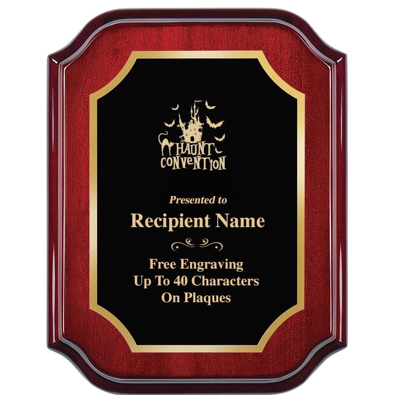 7" X 9" MAHOGANY LIFETIME PLQ