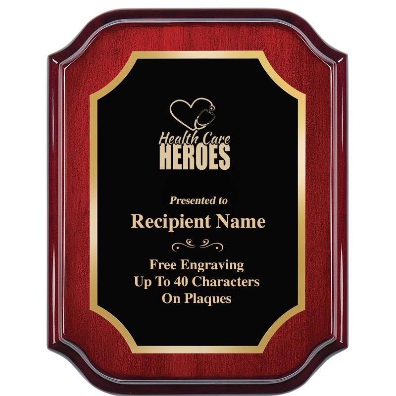 7" X 9" MAHOGANY LIFETIME PLQ