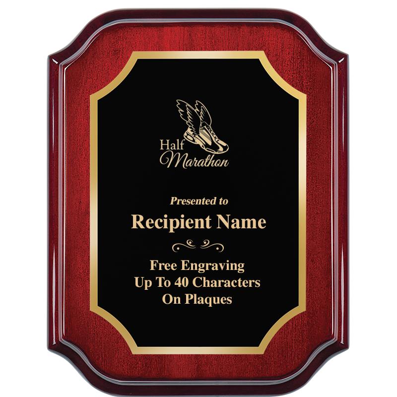 7" X 9" MAHOGANY LIFETIME PLQ