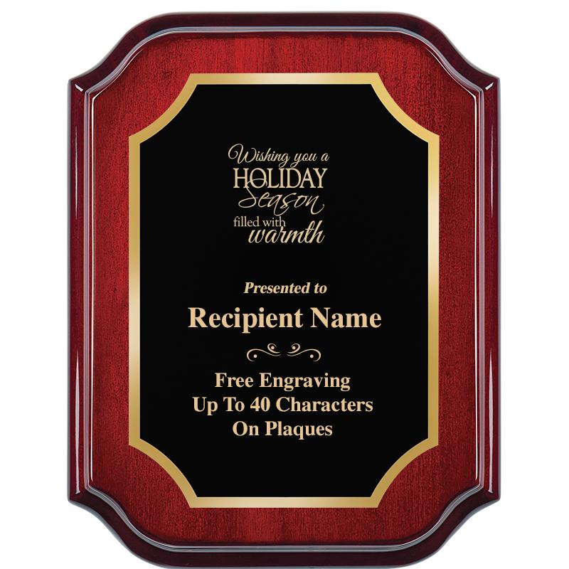 7" X 9" MAHOGANY LIFETIME PLQ