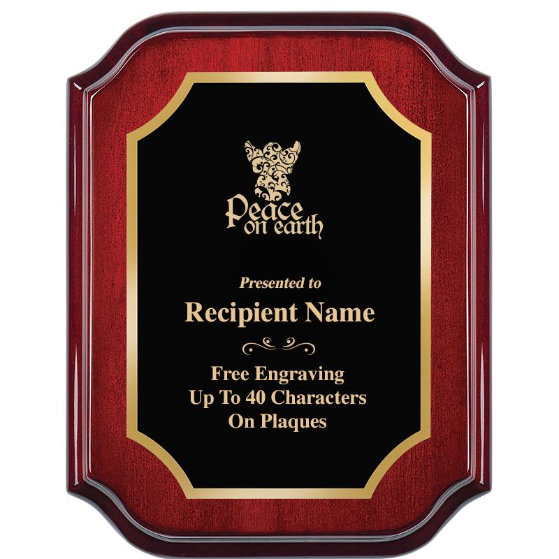 7" X 9" MAHOGANY LIFETIME PLQ