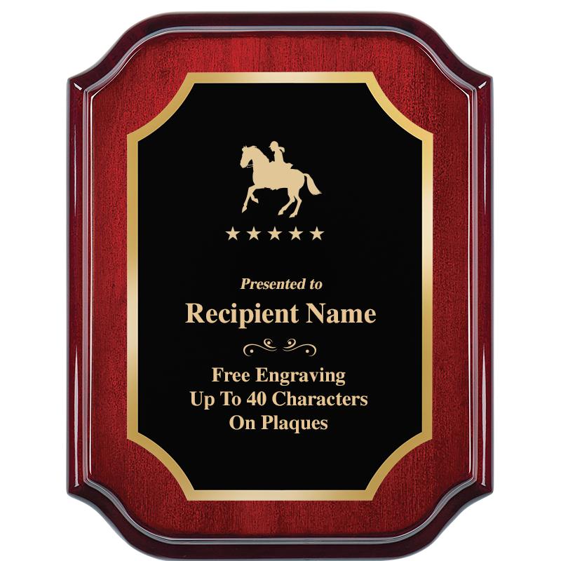 7" X 9" MAHOGANY LIFETIME PLQ