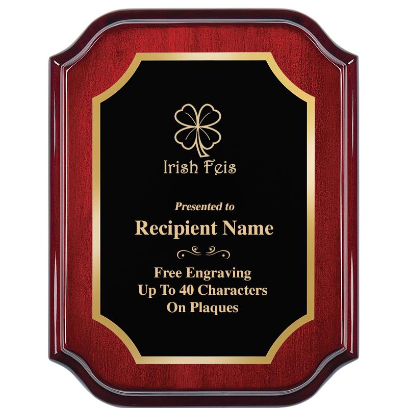 7" X 9" MAHOGANY LIFETIME PLQ