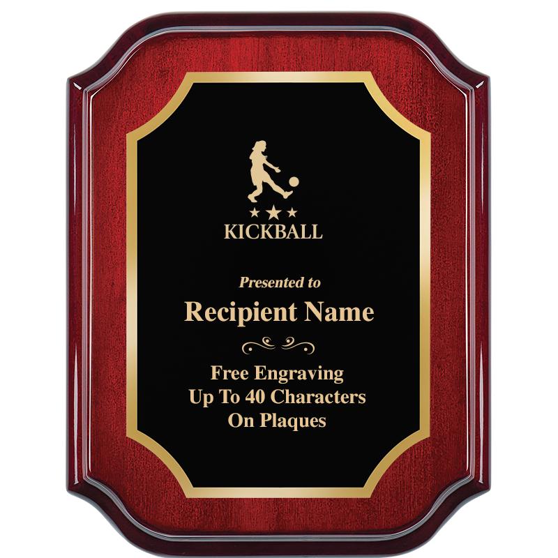 7" X 9" MAHOGANY LIFETIME PLQ