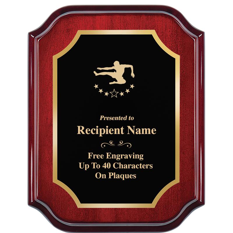 7" X 9" MAHOGANY LIFETIME PLQ